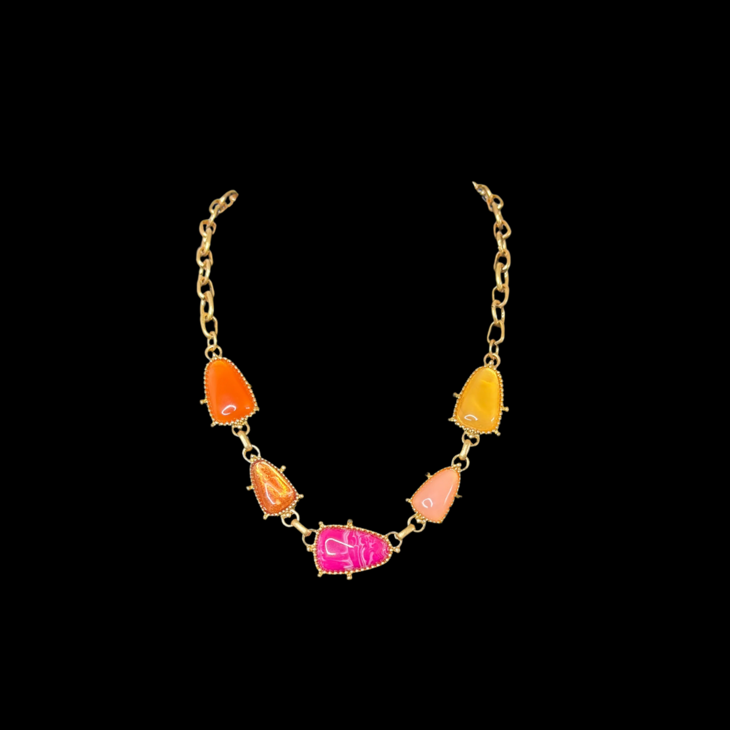 Multicolor Stones Necklace