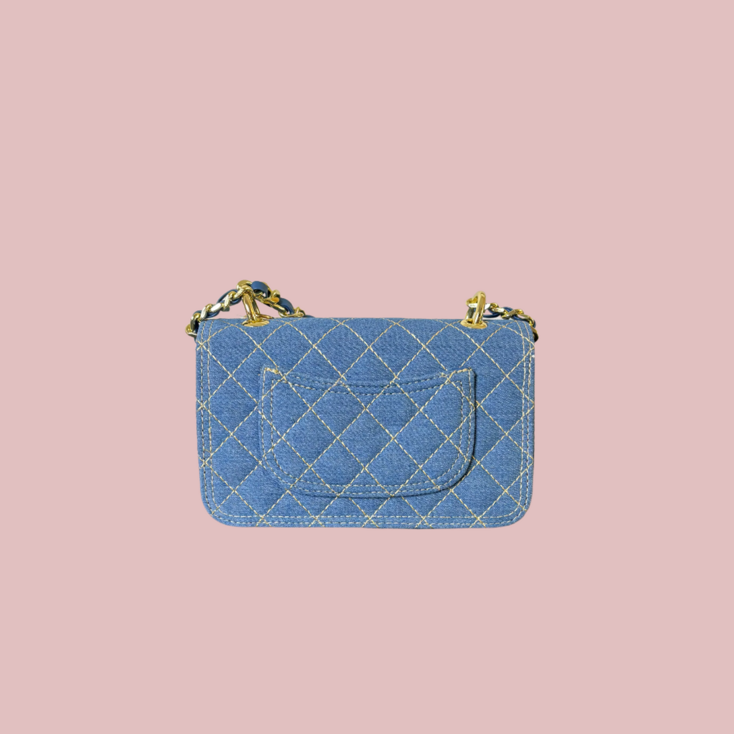 Light wash denim handbag/crossbody purse