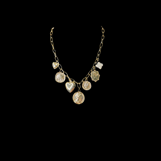 Coins Charm Necklace
