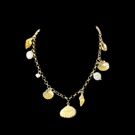 Sea Shell Charm Necklace