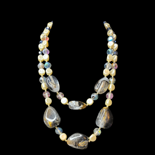 Pearls And Stones Necklace